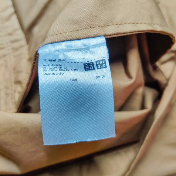 Uniqlo U Men's Khaki Cotton Canvas Utility Jacket Medium Military Inspired - Picture 8 of 11